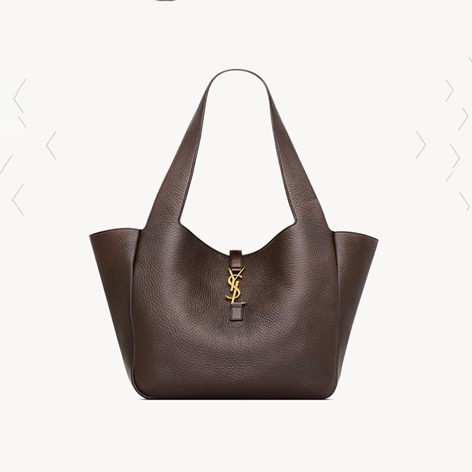 ysl lea cassandre soft deerskin tote bag